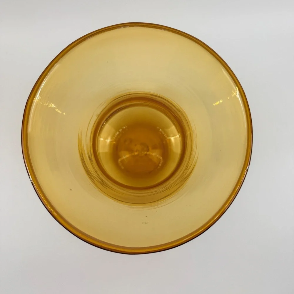 Blenko 739 Wheat Amber Art Glass Vase John Nickerson 1973 Mid Century